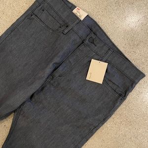 NWT Levi's Mens 510 Skinny Fit Dark Grey Jeans with Rigid Treatment 36 x 32